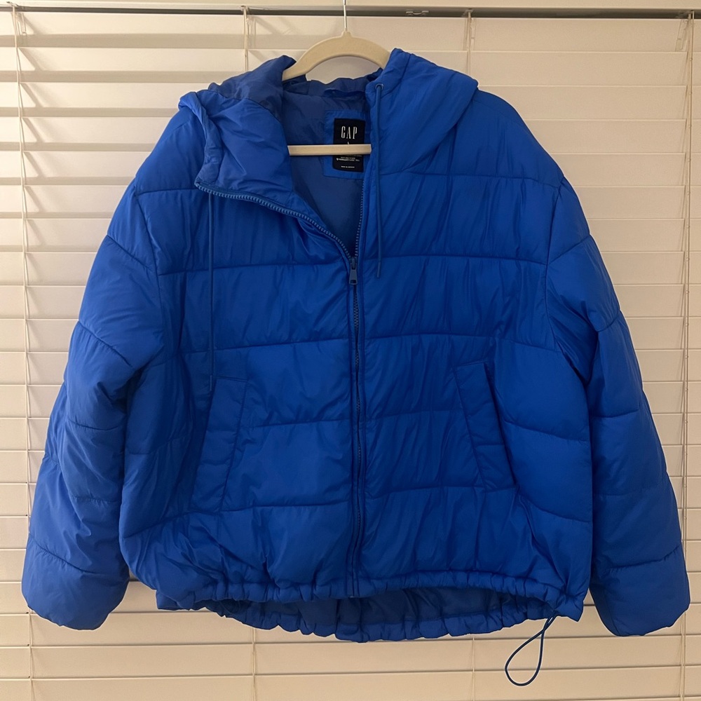 GAP | Lightweight Puff Jacket | Large | Bristol Blue
